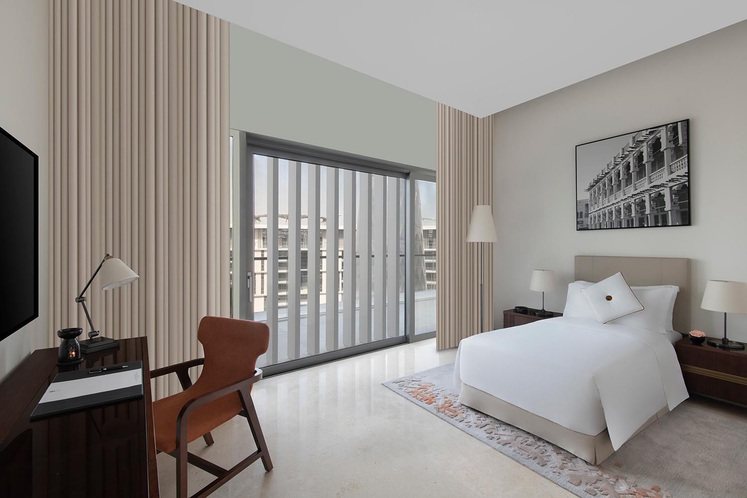 บันยันทรี โดฮา แอท ลา ซิกาล มูไชเรบ Hotel ห้อง รูปภาพ A bedroom