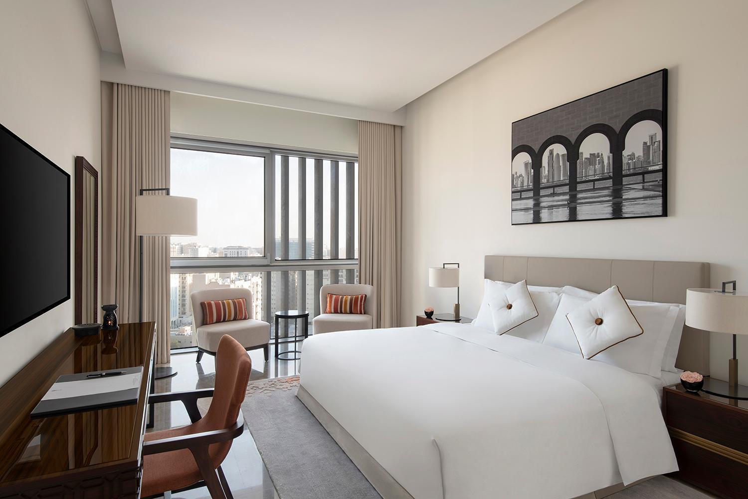 บันยันทรี โดฮา แอท ลา ซิกาล มูไชเรบ Hotel ห้อง รูปภาพ A bedroom at the hotel