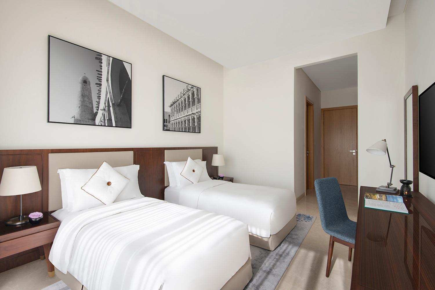 บันยันทรี โดฮา แอท ลา ซิกาล มูไชเรบ Hotel ห้อง รูปภาพ A guest room at the hotel